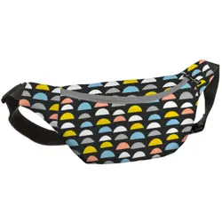 Ledvinka BUMBAG Barevné půlky na černém pozadí